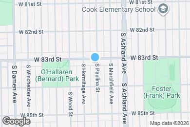 Map image of the property - 8308 S Paulina St