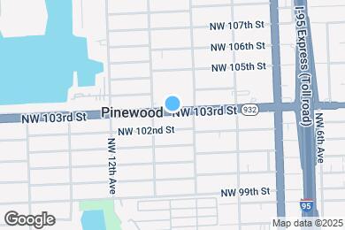 Map image of the property - 1050 NW 103rd St