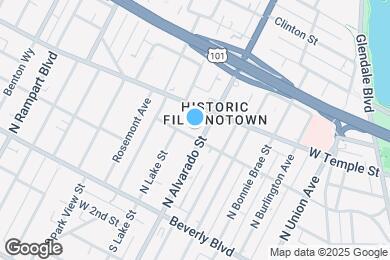 Map image of the property - 301 N Alvarado St