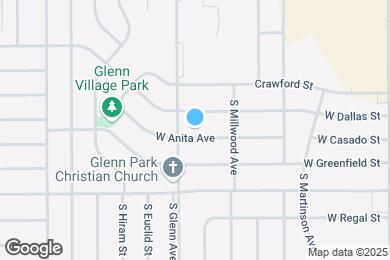 Map image of the property - 1814 W Anita Ave