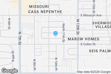 Map image of the property - 1020 E Oregon Ave