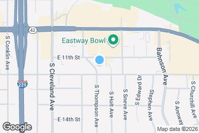 Map image of the property - 412 S Thompson Ave