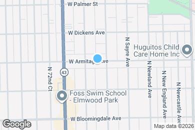 Map image of the property - 7117 W Armitage Ave