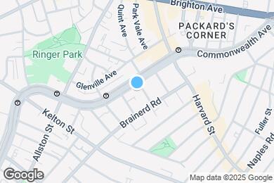 Map image of the property - 1288 Commonwealth Avenue