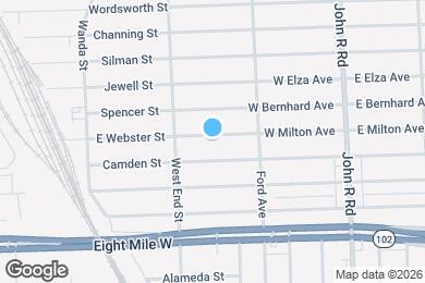Map image of the property - 393 W Milton Ave
