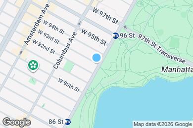 Map image of the property - 250 W 93rd St