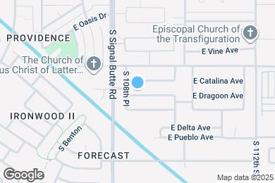 Map image of the property - 10846 E Dragoon Ave