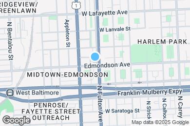 Map image of the property - 604 N Fulton Ave