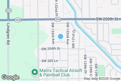 Map image of the property - 13233 SW 203rd St