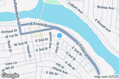 Map image of the property - 301 E 2nd St