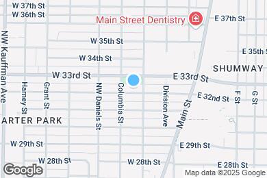 Map image of the property - 210 W 32nd St