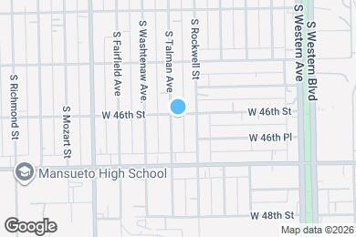 Map image of the property - 4601 S Talman Ave
