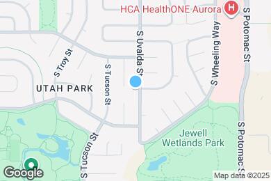 Map image of the property - 1597 S Uvalda St