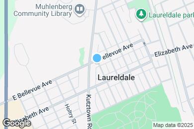 Map image of the property - 910 E Bellevue Ave