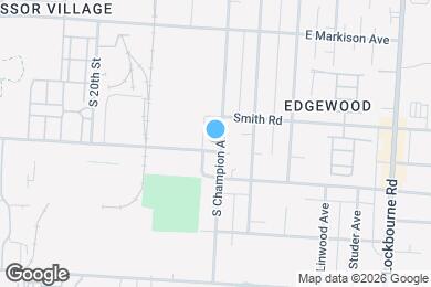 Map image of the property - 1831 S Champion Ave