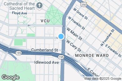 Map image of the property - Cary Belvidere Apartments