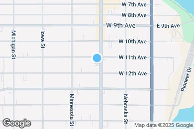 Map image of the property - 1113 Oregon St