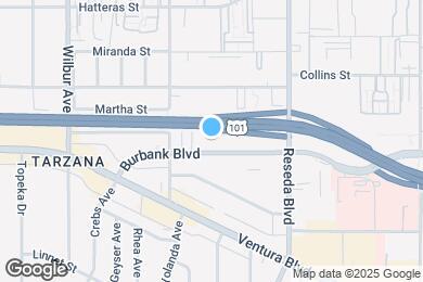 Map image of the property - Meridian Court Apartments at Tarzana