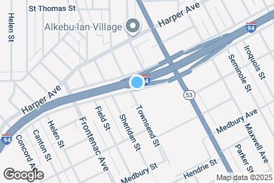 Map image of the property - 7630 E Edsel Ford Fwy