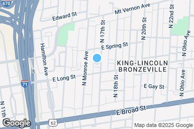 Map image of the property - 155 N 17th St