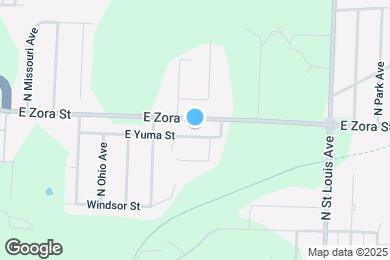 Map image of the property - 1209 Yuma St