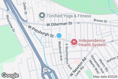 Map image of the property - 626 W Pittsburgh St