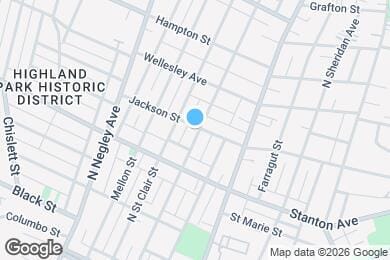 Map image of the property - 833 N Euclid Ave