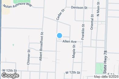 Map image of the property - 516 Allen Ave