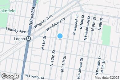 Map image of the property - 1118 Lindley Ave