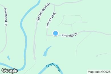 Map image of the property - 1030 Riverclift Dr