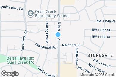 Map image of the property - 11405 N May Ave