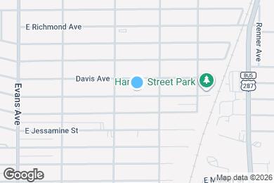 Map image of the property - 1229 E Harvey Ave