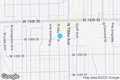 Map image of the property - 1319 N Alton Ave