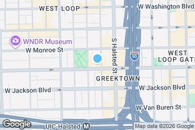 Map image of the property - 842 W Adams St