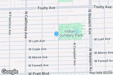 Map image of the property - 7008 N Rockwell St