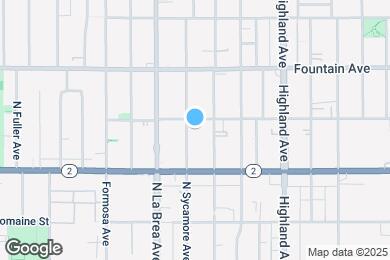 Map image of the property - 1152 N Sycamore Ave