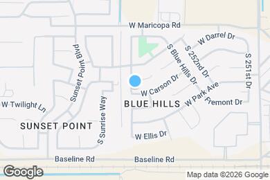 Map image of the property - 25446 W Carson Dr