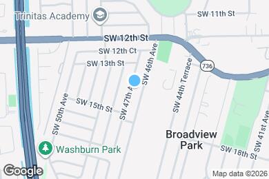 Map image of the property - 1408 SW 47th Ave