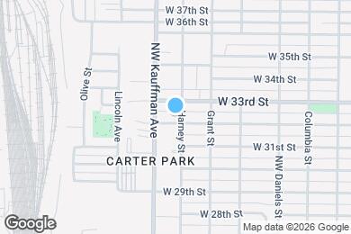 Map image of the property - 906 W 32nd St