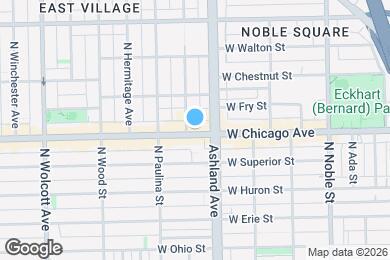 Map image of the property - 1618 W Chicago Ave