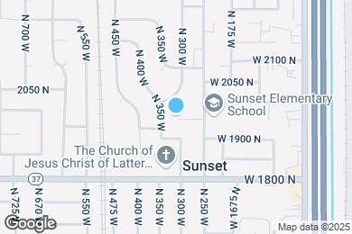 Map image of the property - 328 W 1950 N