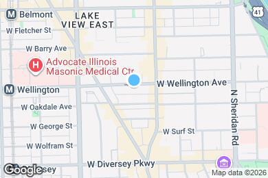 Map image of the property - 635 W Wellington Ave