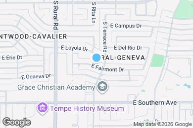 Map image of the property - 1054 E Fairmont Dr