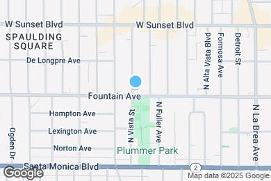Map image of the property - 1316 N Vista St