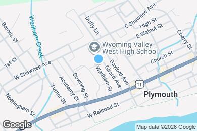 Map image of the property - 116 Wadham St