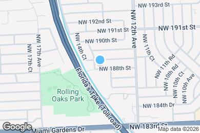Map image of the property - 1345 NW 188th St