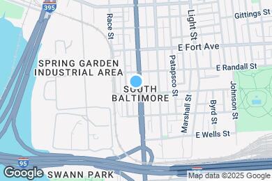 Map image of the property - 1640 S Hanover St