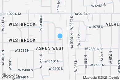 Map image of the property - 1066 W 2600 N