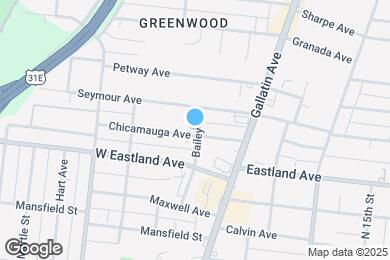 Map image of the property - 1031 Chicamauga Ave