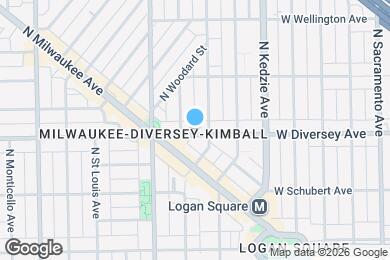 Map image of the property - 3314 W Diversey Ave
